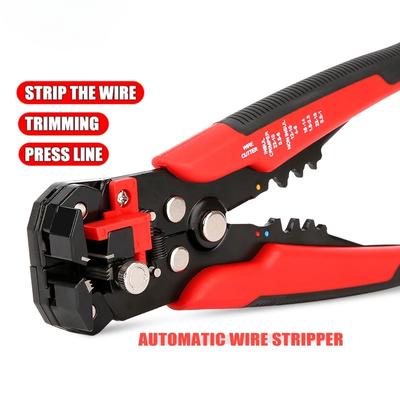 Crimper Cable Cutter Adjustable Automatic Wire Stripper Multifunctional Stripping Crimping Pliers Terminal Hand Tool