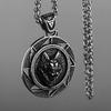 Tytanowa stal nierdzewna słowiański Kolovrat Veles Symbol klamra wisiorek Viking wilk Amulet mężczyźni kobiety biżuteria Amulet naszyjnik