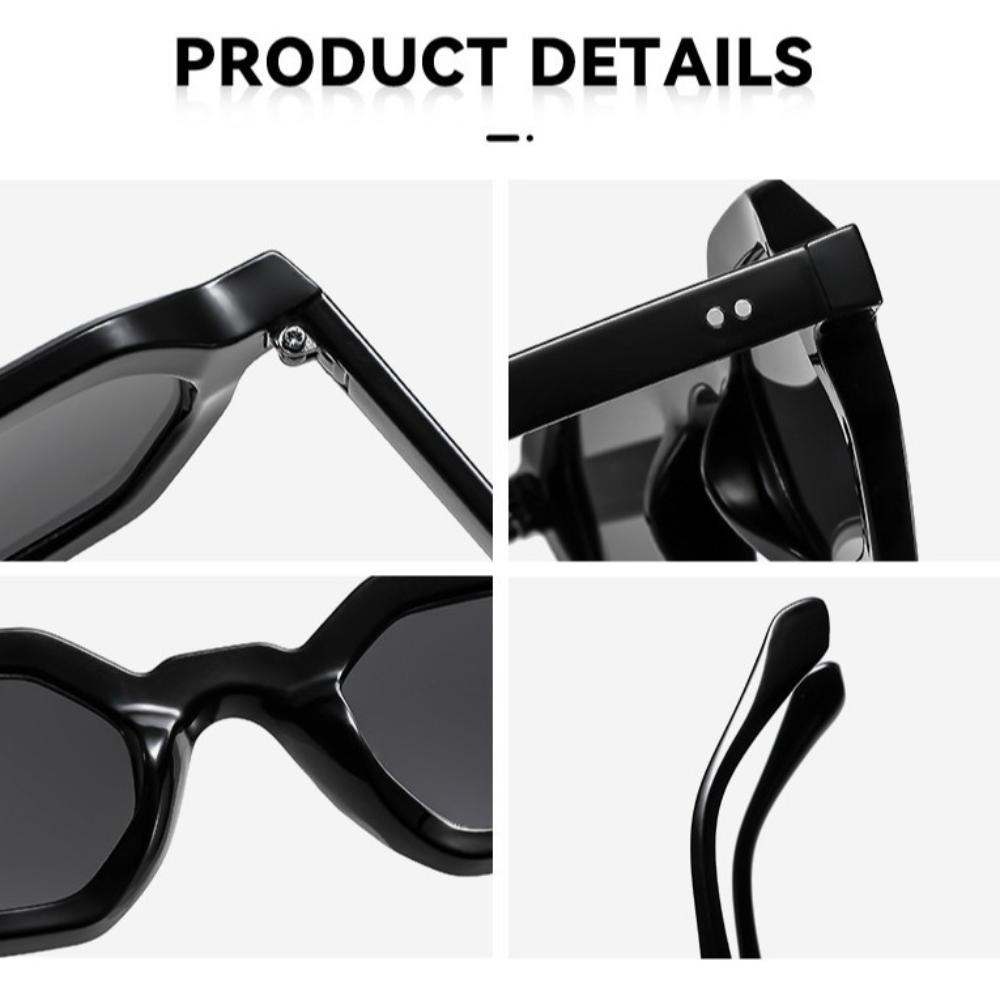 Polygonal Sun Glasses Anti-Reflective Round Frame Sunglasses Uv400 Sunglasses Classic Retro Eyewear For Shopping Outdoor Travel