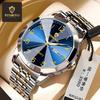 Men's Waterproof Fashionable Korean Style Double Calendar Luminous Quartz Watch