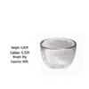 Japanese Crystal Glass Kung Fu Tea Cup with Gold Painting - Small Tasting Bowl