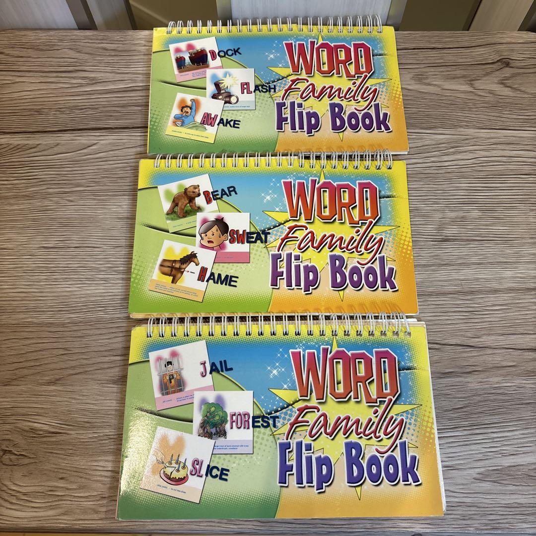 

[USED] Word Family Flip Book 3-book set Rare item