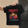 Summer New Cars Print Boys and Girls Short Sleeve T Shirt