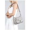 Soft Leather Multi Compartment Single Shoulder Crossbody Bag