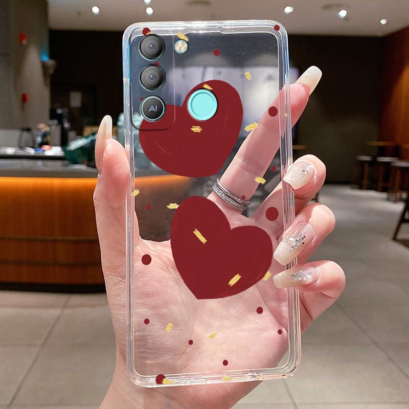 For Tecno Pop 5 LTE BD4 Pop5 BD2 4 Air 4 LTE Cases Flower Butterfly Cover Pop 6 Pro BE8 Soft Silicone Transparent TPU Phone Case