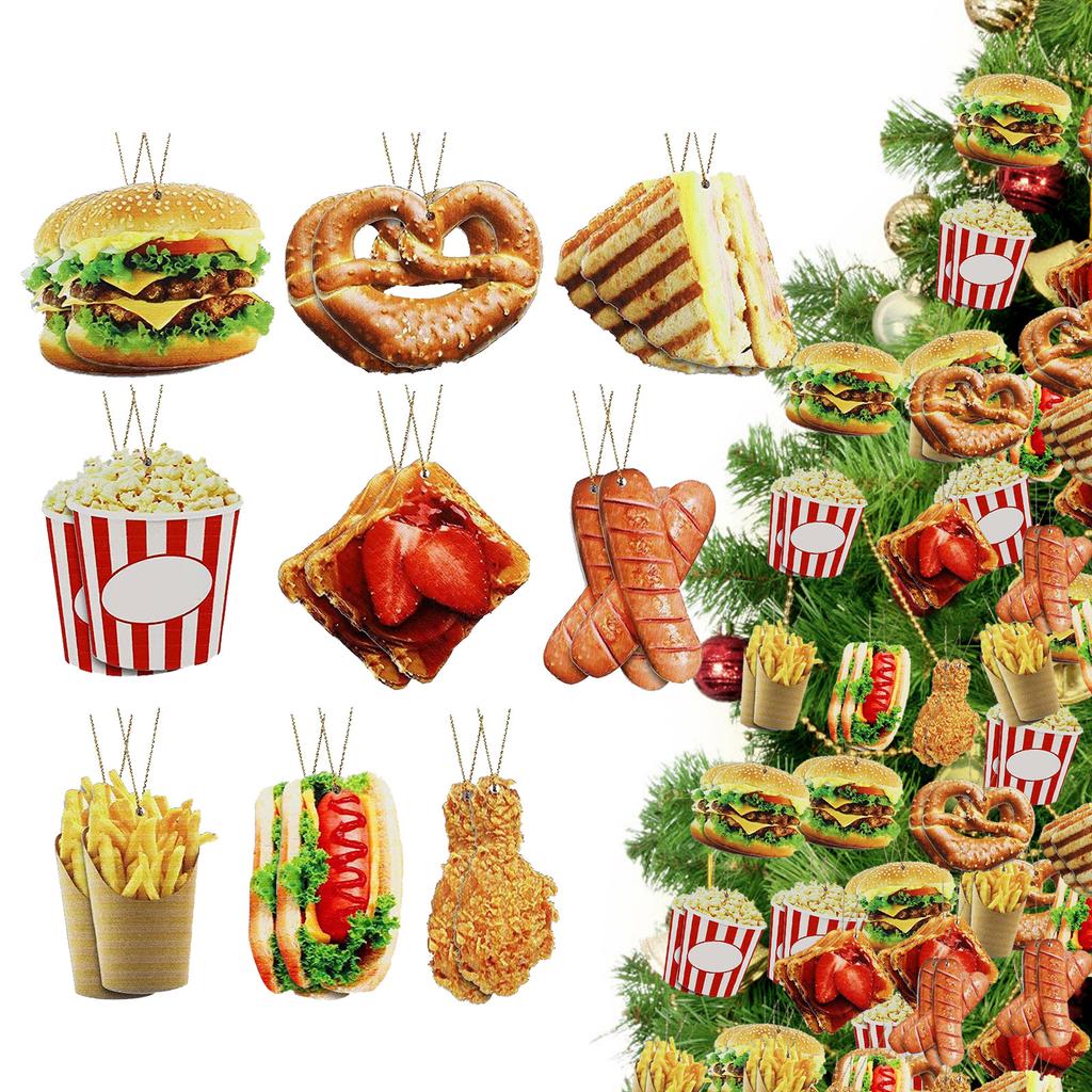 Wooden Dwarf Christmas Tree Ornaments Set Wood Christmas Tree Hanging Ornaments Kits Home Decor Party Holiday Wooden Ornaments For Crafts 18pc