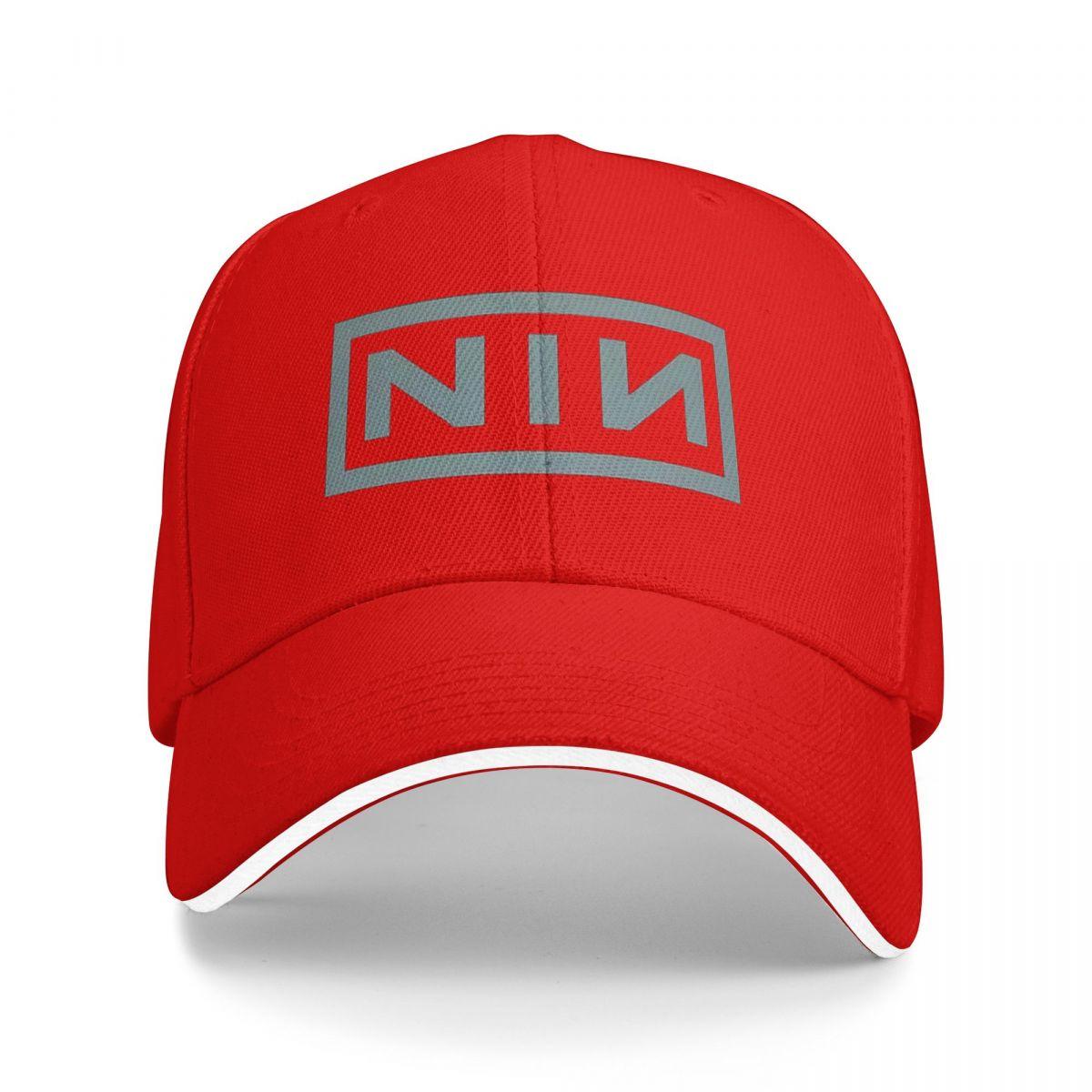 Unisex Baseball Hats NIN Logo Nine Inch Nails Outdoor Streetwear Summer Sports Baseball Caps Hip Hop Cap Casquette Hats One Size