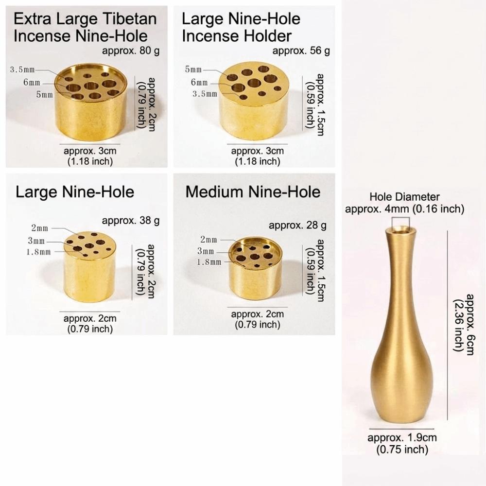 9 Holes Incense Burner Vintage Mini Vase Tibetan Incense Burner Incense Holder Study Office