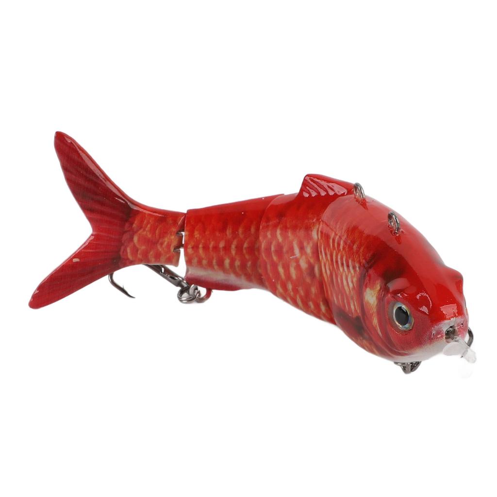 Robotic Swimming Fishing Bait Multi Jointed USB Rechargeable Electric Fishing Lure with LED Light