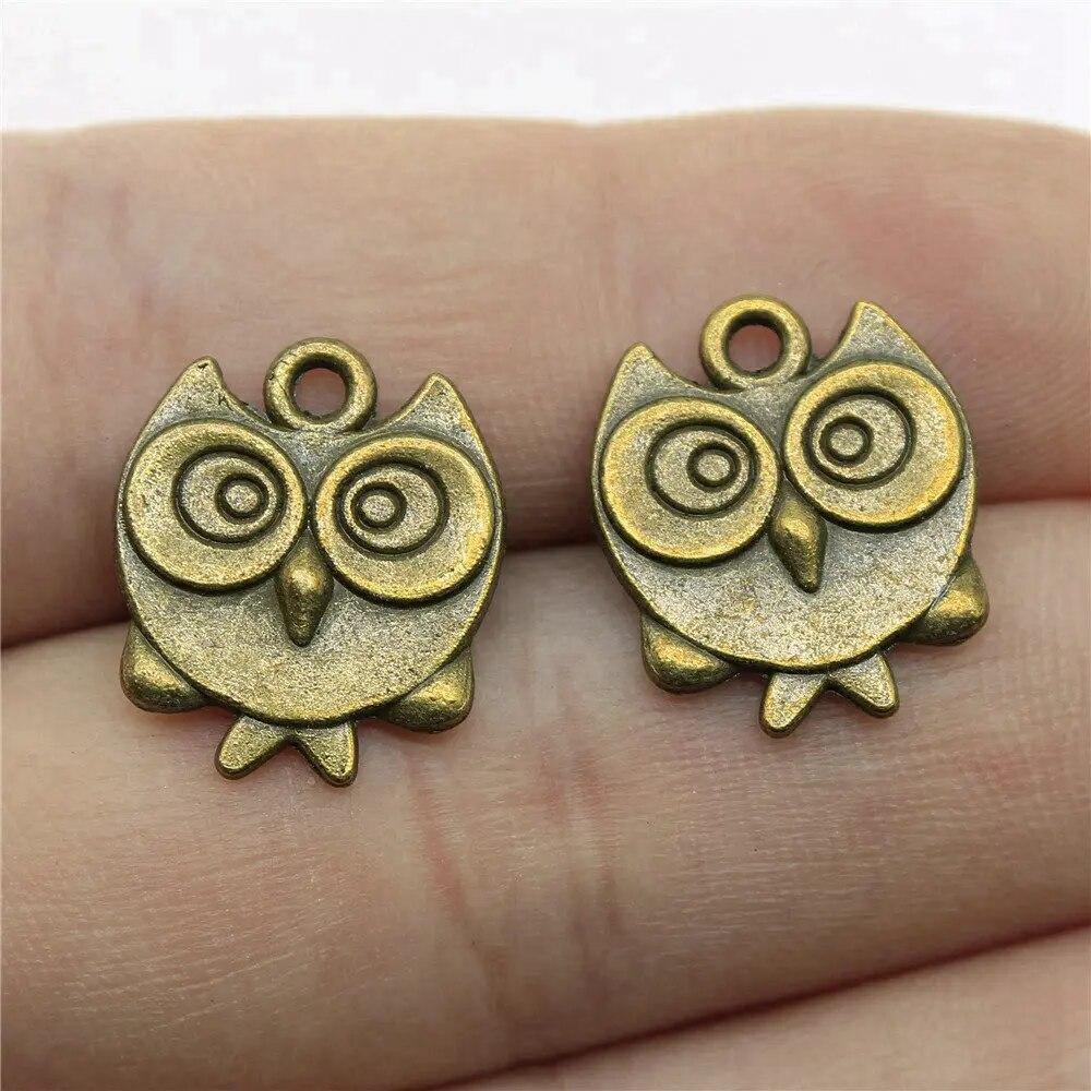

Подвески в виде совы, украшения, ювелирные изделия A13-10pcs-17x16mm