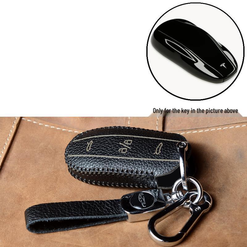 Tesla Model 3/Y/X Remote Control Key Protector Cowhide Cover