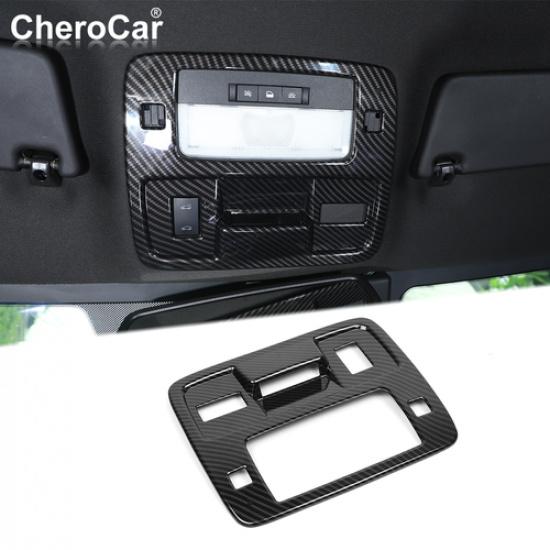 

Carbon Fiber Roof Reading Light Lamp Switch Trim For Chevrolet Camaro 2010-2015