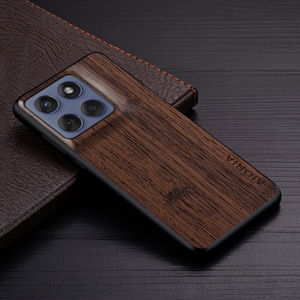 Case For Motorola Moto Edge 60 Pro Fusion Neo Coque Bamboo Wood Pattern Leather Funda Phone Cover for Moto Edge 60 Fusion Case