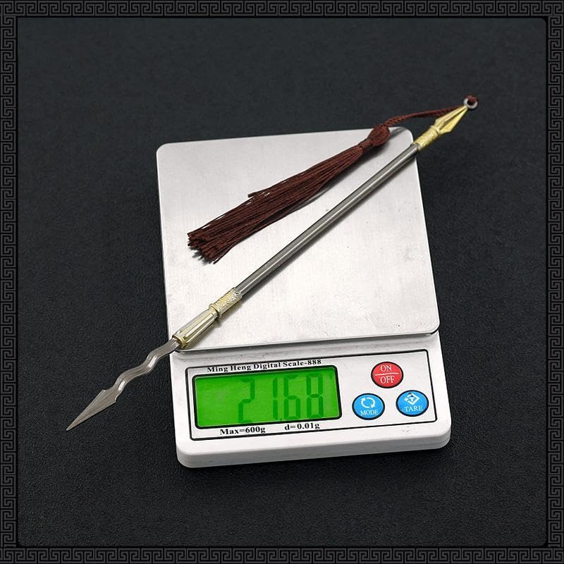 [Nekogamiyama] Suikoden: Heroic General Lin Chong's Snake Spear, 22cm Long / Miniature Figure, Collectible, Interior Decor