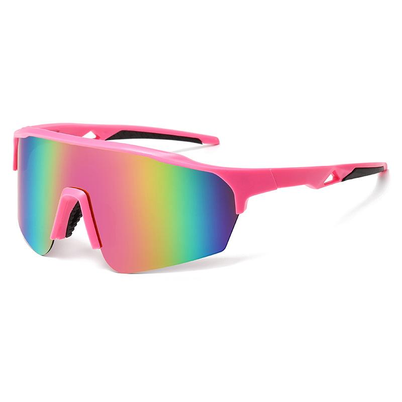 New Ski Sports Sunglasses Outdoor Cycling Sunglasses Integrated Bicycle Windshield Glasses YK9862