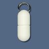 Capsule Shape Medicine Box Keychain Portable Mini Keychain Creative Pills Box