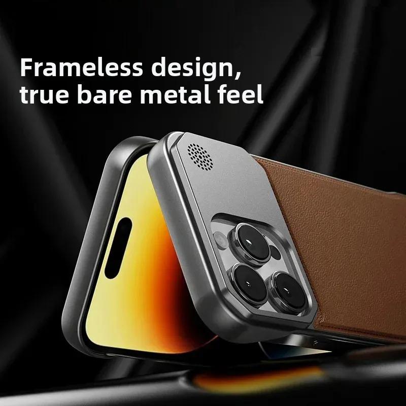 Magnetic Leather Aromatherapy Phone Case For For Iphone 11 12 13 14 1 16 17 Pro Max Plus Wireless Charging Borderless Cover