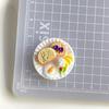 6Pcs/Set Doll House Scene Ornaments Diy Miniature Landscape Fairy Garden Decors Accessories Dollhouse Mini Dim Sum Platter