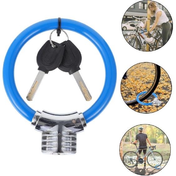 Кольцевой замок Антиблокировочный замок из стального троса Малая угловая дрель Замок — фото 5