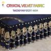 Luxury Bedspread On The Bed European Style Wedding Bed Sheet Lace Bed Skirts Queen Size Crystal Velvet King Size Home Textiles