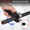 Ratchet Pipe Cutter 5 16 to 1  1 8 Inch Compact Tube Cutter with 3 Bs
