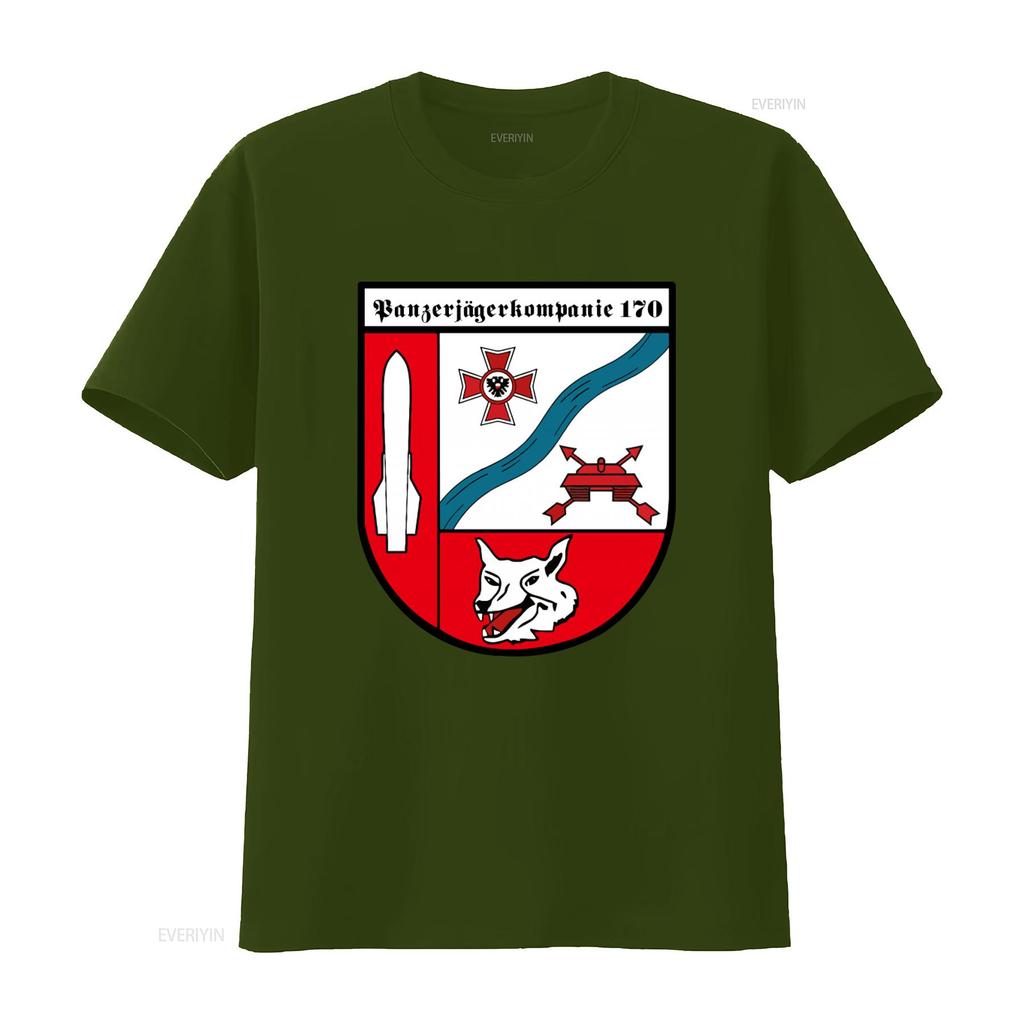 Tank Hunters Company 170 PzJgKp Waistband T Shirt Military Themed Print High Quality Fabric vintage Washed Breathable