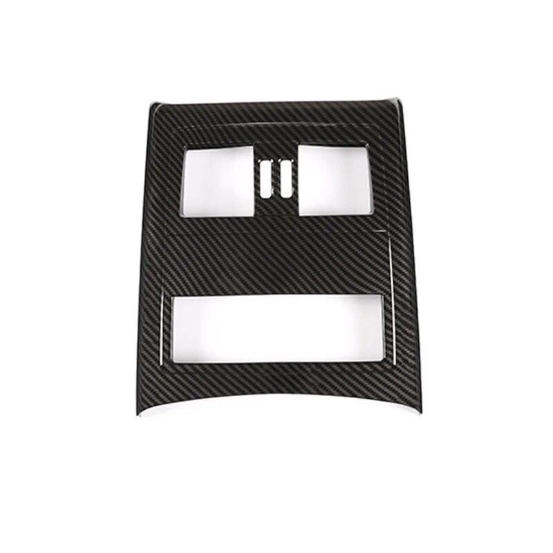 Fibră de carbon ABS Ieșire de aer condiționat spate pentru mașină Capac anti-kick Decorare cadru Accesorii auto pentru BMW Seria 3 E90 2005-12