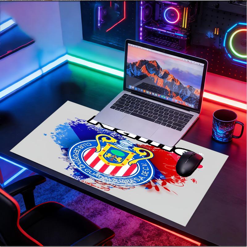 Kişiye Özel İsimli Club Deportivo Guadalajara Desenli Mouse Pad, Dizüstü Bilgisayar Masa Matı, Ev İçin Dekoratif Masa Matı Klavye Altlığı Hediye