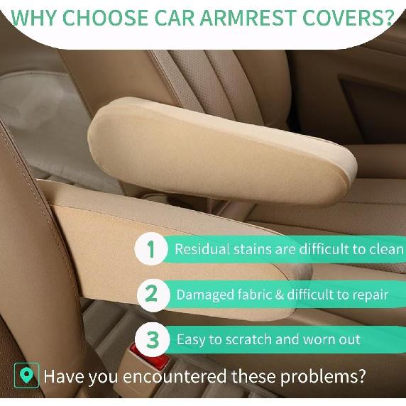 

2PCS Car Seat Armrest Covers,Car Front Seat Armrest Cover,Car Armrest Protective Cover,Car Armrest Cover,Car Seat Cover with Armrest,Car Seat Handle бежевый