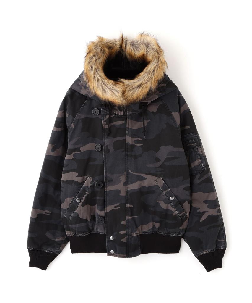 AVIREX WEB&DEPOT Exclusive CAMOUFLAGE N-2B Jacket Men's XL 027 Gray Camo 2 783-5252036
