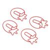 100 Pcs Cute Fruit Strawberry Paper Clips Strawberry Shape Metal Paper Clips  Book Marking