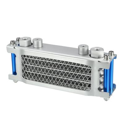 X AUTOHAUX M12 Interface Engine Oil Cooler, Universal Dilt Bike Pit Bike Monkey Bike ATV Quad for 50cc-160cc Engines, Silver Tone