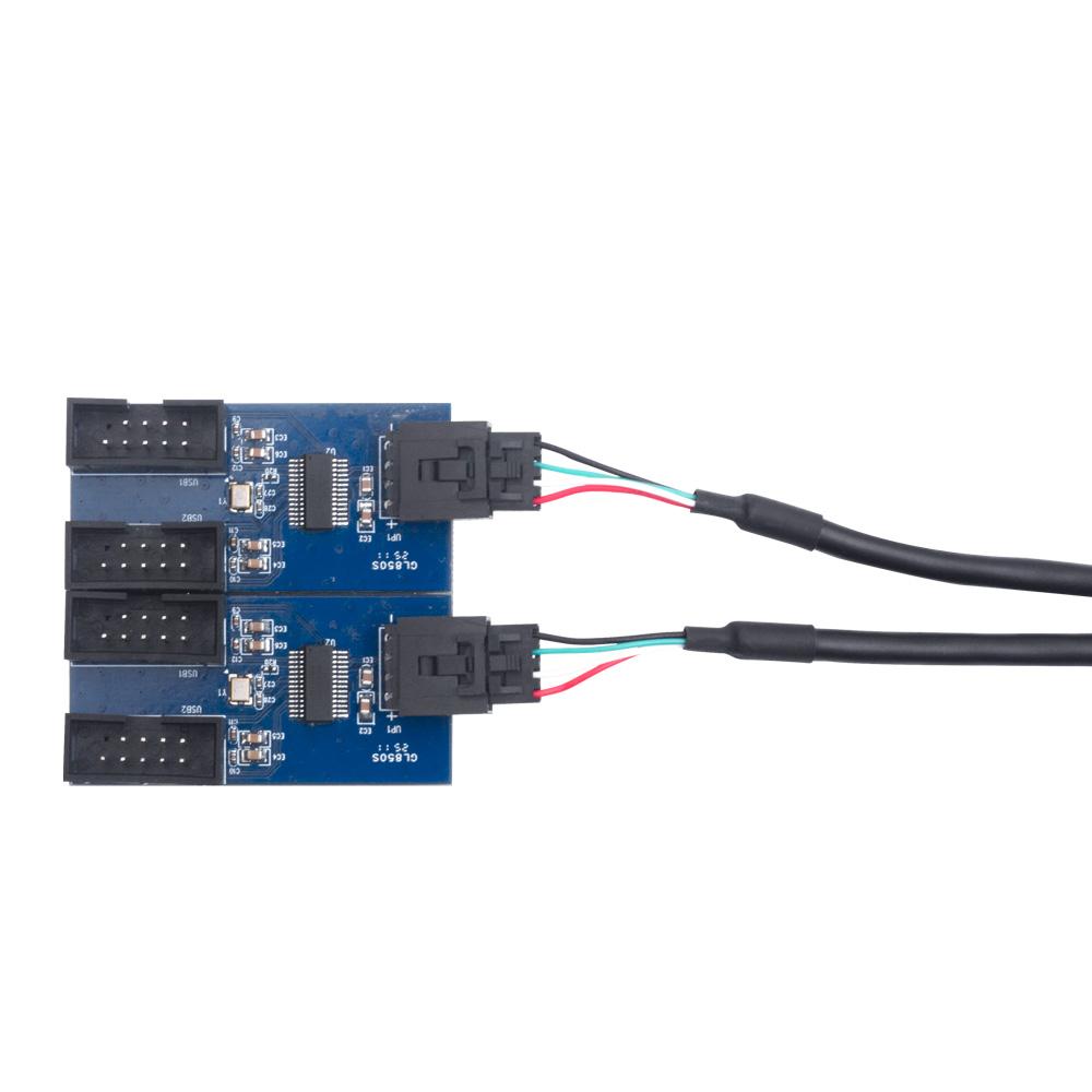 9Pin USB Splitter 1 To 4 - Motherboard USB Expander Adapter (9-Pin Interface)