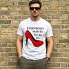 Miranda Priestly T Shirt for Unisex Cotton Unique TShirt Round Collar Everybody Wants to Be Us Tees Short Sleeve Tops Printing