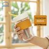Lock&Lock Portable Heat-Resistant Glass Straw Mug