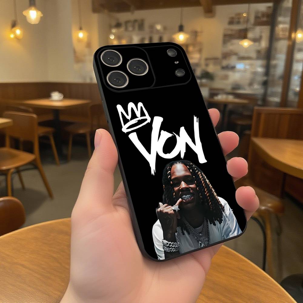 Rapper K-King V-Von Grandson Phone Case For iPhone 17,16,15,14,13,12,11,Pro,XS,Max,XR,Plus,E,SE4,Mini Black Soft Cover
