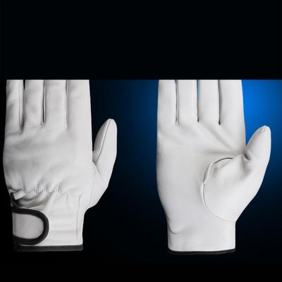 Leather Working Gloves Labor Protection Wear Resistant Garden Daily Work Protective Tool XXL Gray