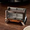 Outdoor Camping Stainless Steel Mini Firewood Stove, Aromatherapy Stand, Portable Exquisite Home Decoration Aromatherapy Stove