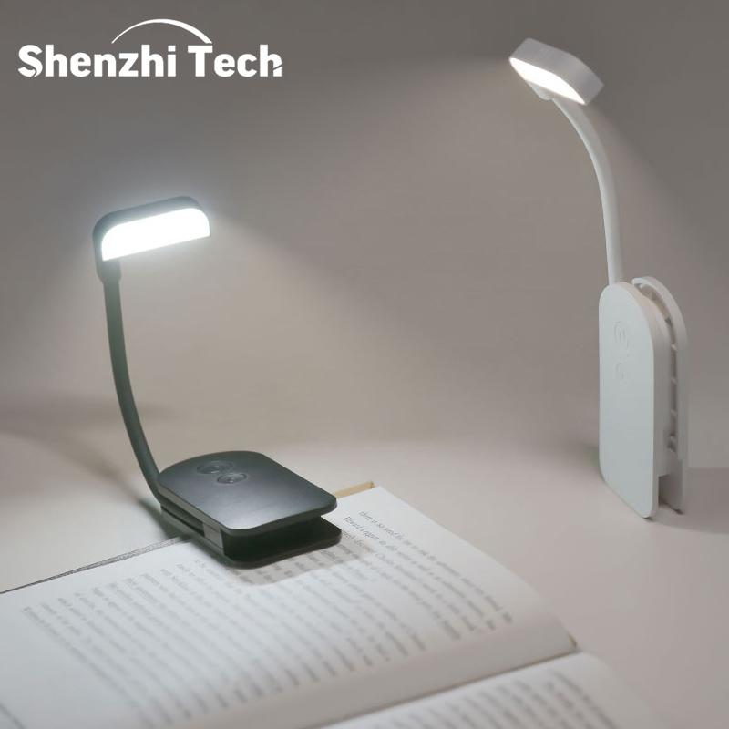 LED Clip-On Reading Light – Adjustable, Portable & USB Rechargeable Book Light for Night Reading