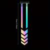 High-Visibility Reflective Arrow Motorcycle Fender Stickers Multi-Color Chevron Safety Decals for Electric Bikes, Durable Weather-Resistant
