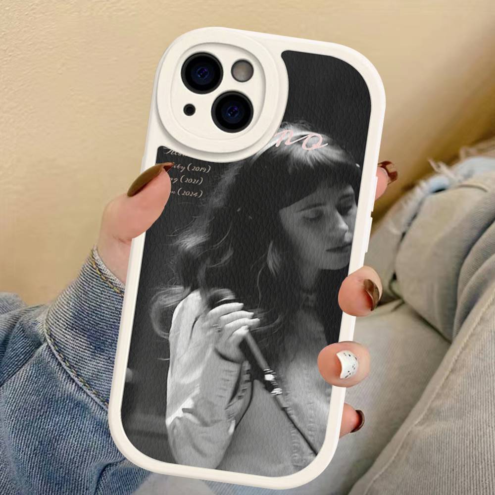 Singer C-Clairo Leder Handyhülle Für Iphone 16 15 14 Plus 13 12 11 Pro Max Hülle