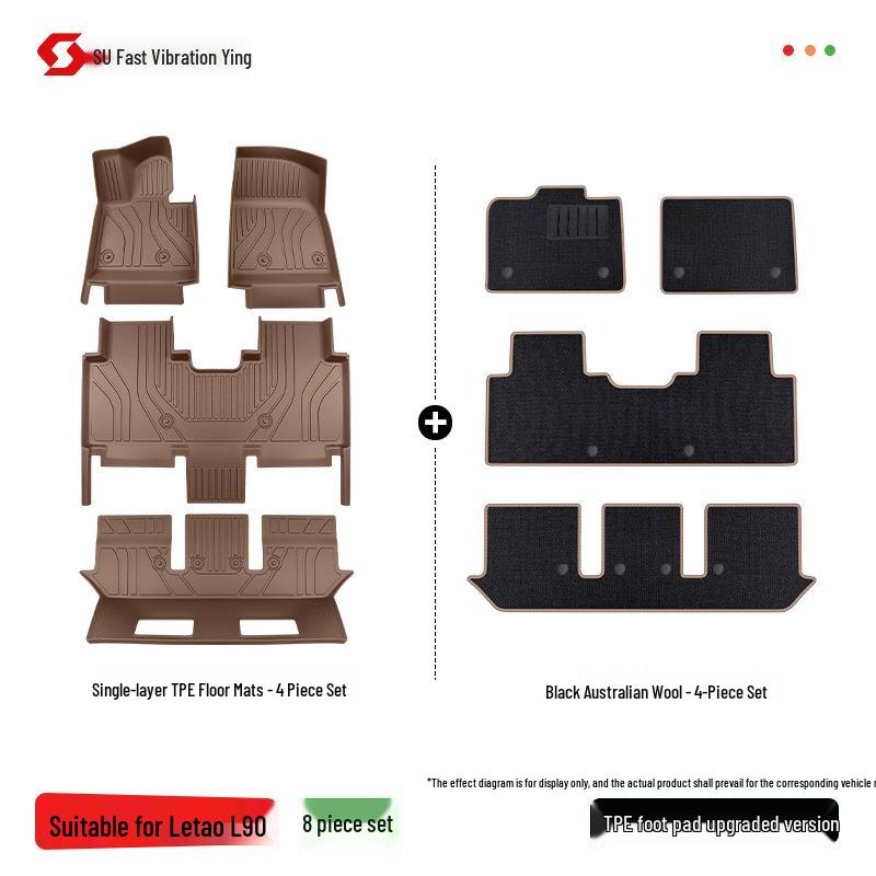 2025 Lixiang L90 TPE Full Coverage Floor Mats Interior Carpet with Fan
