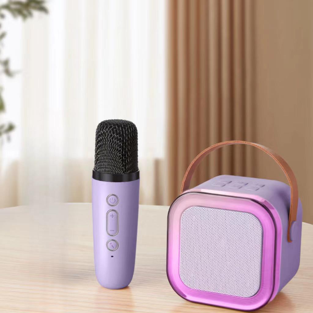 Portable K12 Bluetooth Speaker & Microphone for Outdoor Live Streaming and Home Karaoke