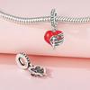 Beads Copper Charms Original Love Heart Rib Pendant Beads Fit Bracelet Jewelry Diy Women Fine Gift Accessory