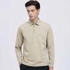 SEPTWOLVES Men's Antibacterial Moisture-Wicking Long-Sleeve Polo Shirt