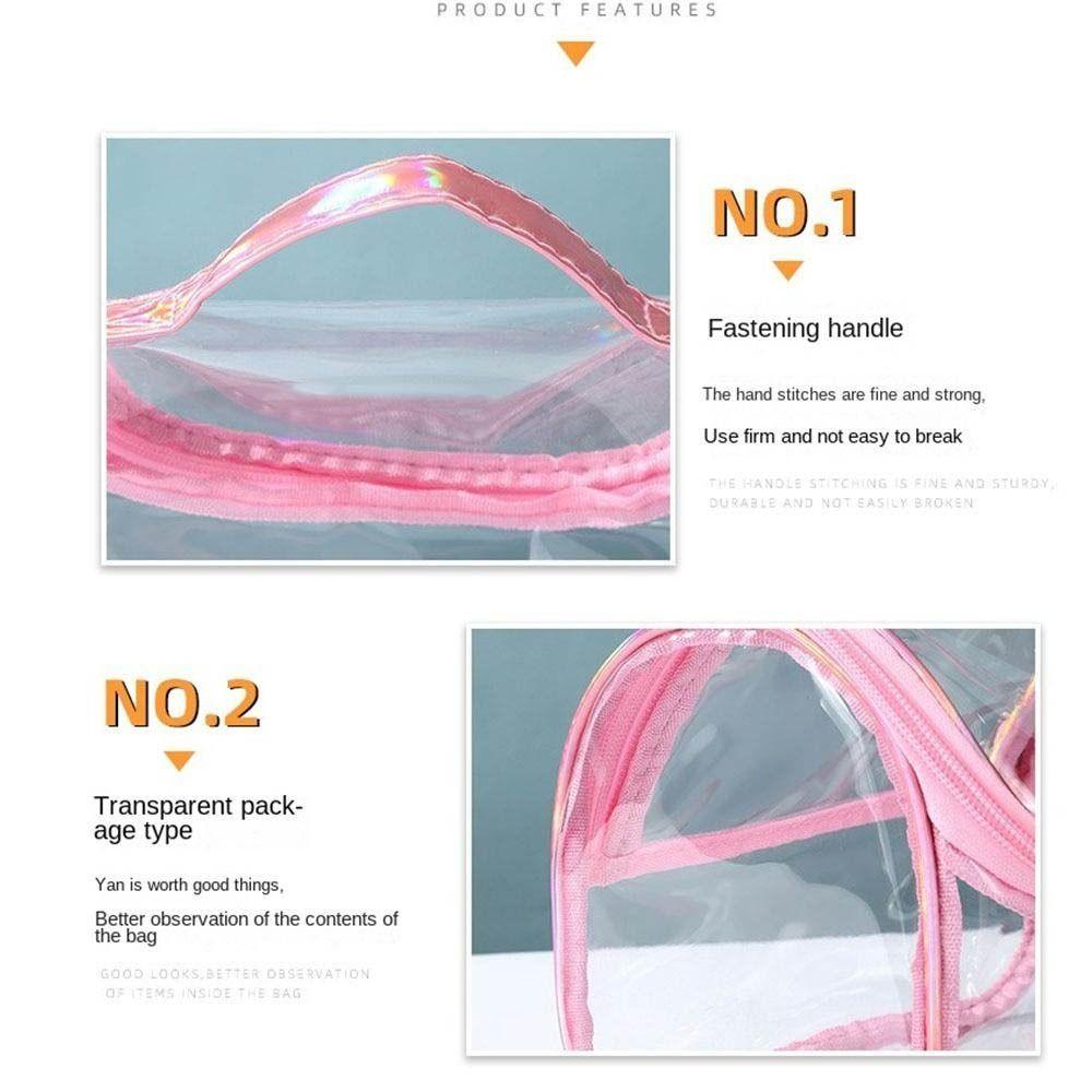 Waterproof PVC Cosmetic Bag Transparent Toiletry Wash Storage Organizer Clear MakeUp  Bag  Shopping