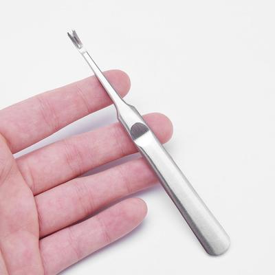 Garfo V de Aço Inoxidável para Pele Morta e Empurrador de Manicure