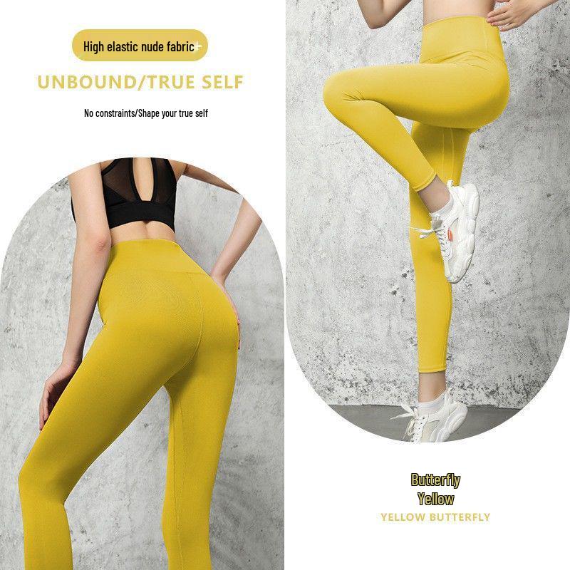 Peach Shaping High-Waist Yoga Leggings - Women's Elastic Hip-Lift Fitness Pants