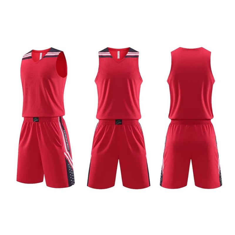 

Basketball Suit, Men S Jersey, Game Jersey, Women S Printed Training Suit, Sports Vest, Student Children S Clothes, Summer 4XS красный