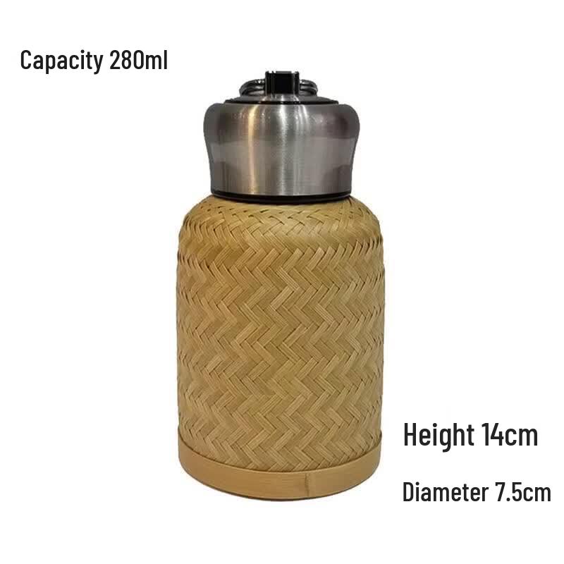 

JingJingRS 280ml Bamboo Weave Insulated Bottle